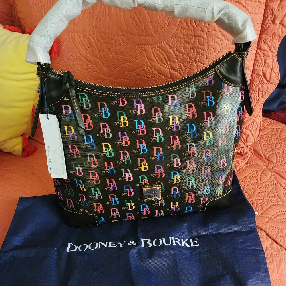 Dooney And Bourke DB75 Multi color Hobo Bag - Picture 3 of 9